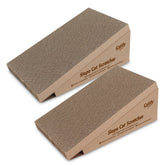 Best Pet Supplies Catify slope scratcher 2-pack protects furniture during active scratching.