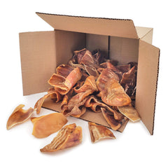 Best Pet Supplies GigaBite pack-shot of half-cut pig ears for durable chews