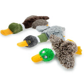 Best Pet Supplies Mallard Duck Toy gray front view for active play