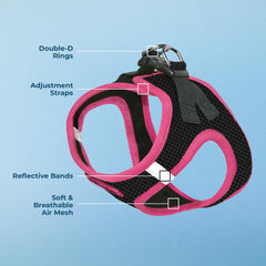 Best Pet Supplies harness with reflective bands for safer night-time strolls