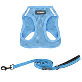 Best Pet Supplies Voyager Step-in Air harness baby blue front view for all-weather walks
