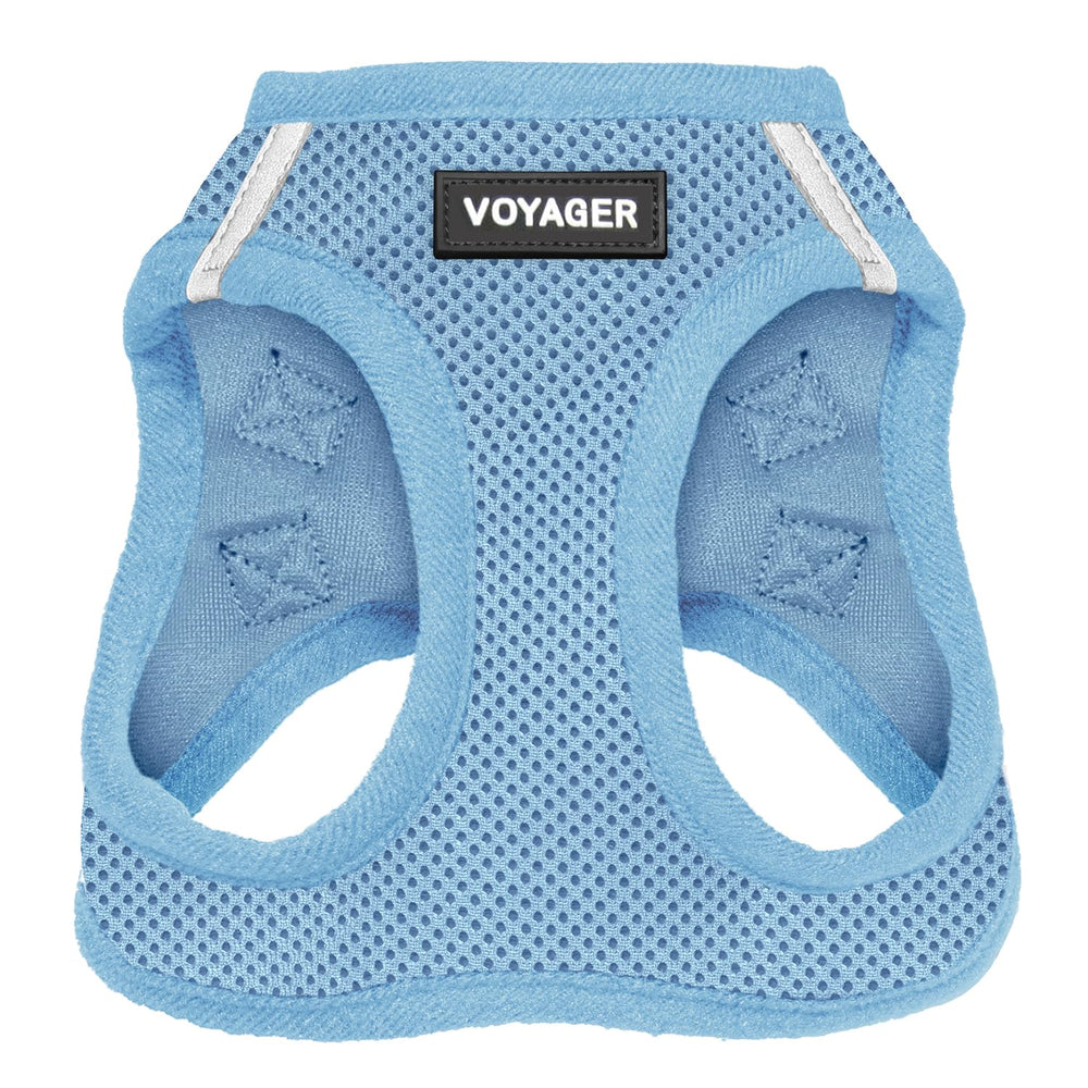 Best Pet Supplies Voyager Step-in Air Harness front view, breathable mesh for comfortable wear.