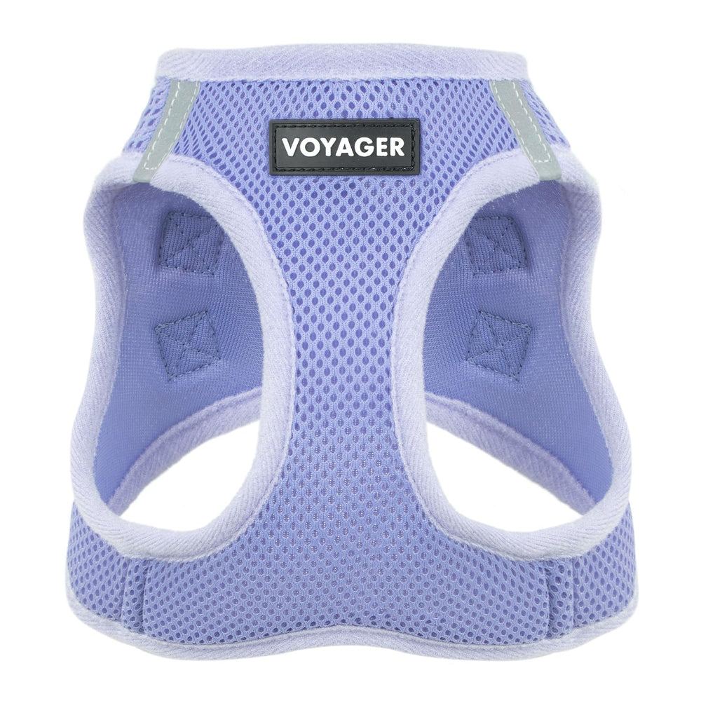 Best Pet Supplies Voyager lavender harness front view for comfortable daily walks