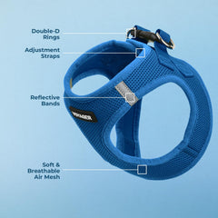 Voyager harness reflective band detail for higher visibility during low light