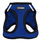 best pet supplies voyager step-in air harness in royal blue, secure easy-on closure