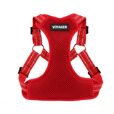Best Pet Supplies Voyager step-in harness in red for easy on-boarding.