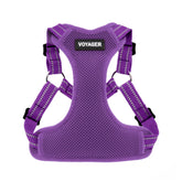 Best Pet Supplies Voyager step-in harness purple for easy on-off and secure fit.
