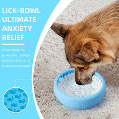 Bestalk anti-slip base on floor keeps the bowl steady during licking