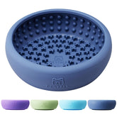 Bestalk dog lick bowl on table top view for slow feeding and enrichment.