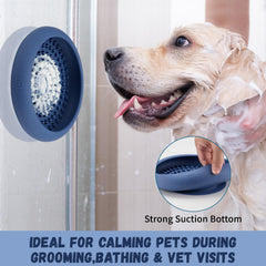 Bestalk dog treat dispenser lick bowl suction cups secure to floor