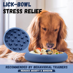 Bestalk freezer-friendly lick bowl for longer play with frozen treats