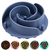 Bestalk slow feeder bowl insert in dark blue promotes slower eating