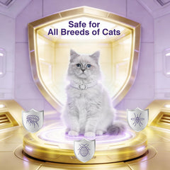 BestHoby water-resistant cat collar in gray, designed for indoor and outdoor use.