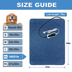 Bestio dog heating pad waterproof outer layer keeps surfaces dry.