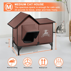 Bestio cat house with eave design highlighting shelter stability and protection