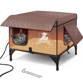 Bestio outdoor heated cat house exterior view showing weatherproof shelter for outdoor cats