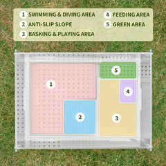 BETAZOOER turtle tank anti-slip zone for stable play
