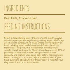Better Belly Twists closeup of twists highlighting real chicken liver flavor loved by dogs