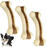BETTEPROD indestructible bone toy, 5.3 inches, ideal for hours of durable chewing.