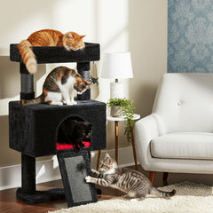 BEWISHOME sisal scratching-posts detail helps sharpen claws and save furniture.