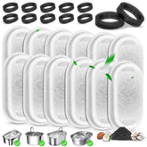 Beyolike 12-filter pack front view for cat fountain filtration