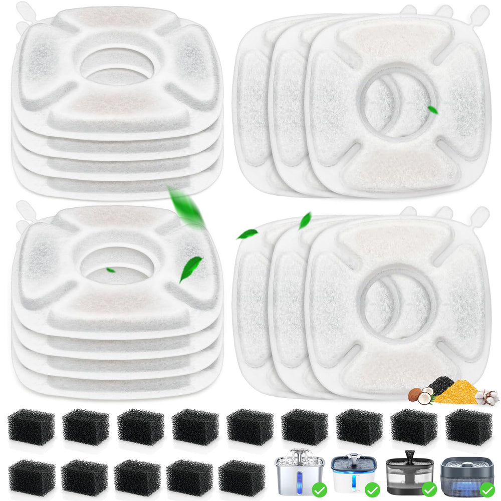 Beyolike cat fountain filter pack front view for quick replacement.