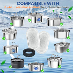 Beyolike filters and foam sponges bundle highlights debris filtration and hair capture.