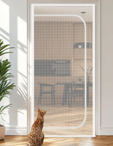 BFNN Cat Screen Door anti-scratch mesh close-up shows durable wear resistance.