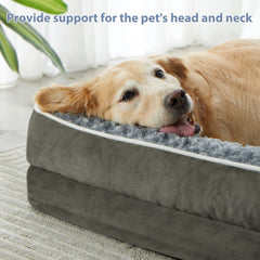 BFPETHOME dog bed with removable, washable cover for easy cleaning.