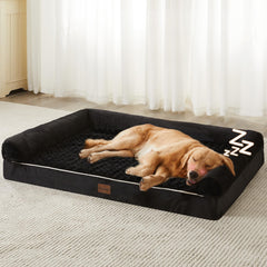BFPETHOME orthopedic foam bed close-up showing joint-supporting surface