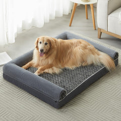 BFPETHOME orthopedic foam dog bed supports joints for large dogs.