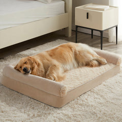 BFPETHOME rose plush surface provides cozy comfort for dogs during naps