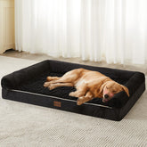 BFPETHOME rose-plush dog bed top view for cozy, calming naps.