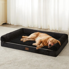 BFPETHOME rose-plush dog bed top view for cozy, calming naps.