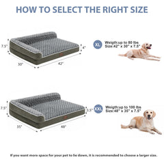 BFPETHOME dog bed waterproof layer cross-section protecting foam