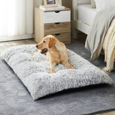BFPETHOME large dog bed plush cover offers cozy comfort for restful naps.