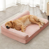BFPETHOME orthopedic bed for large dogs back view shows strong joint support