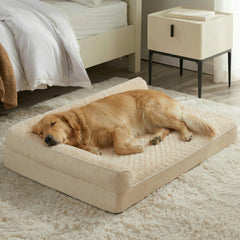 BFPETHOME orthopedic dog bed foam close-up showing joint-supporting design