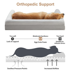 BFPETHOME orthopedic egg crate foam providing supportive cushioning for joints.