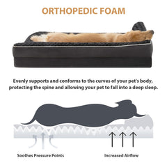 BFPETHOME soft surface with waterproof layer protects the foam