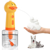 BGGo Electric Dog Shampoo Dispenser in duck design for easy bath time.