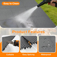 Bhyhok interlocking kennel tiles enable tool-free installation for a customizable run.