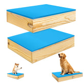 Bhyhok two-platforms connectable setup for expanding puppy agility training