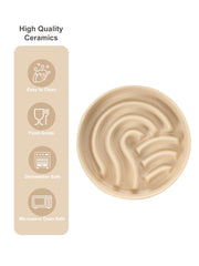 BICOPET stoneware bowl close-up highlighting durability and safety