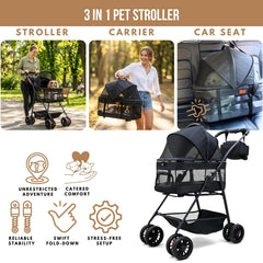 Bicystar lightweight stroller at 10 lbs for easy handling