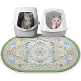 Bienbee cat litter mat traps litter from paws and protects floors.