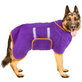 Bienbee dog bathrobe with quick-drying fleece for faster post-bath drying