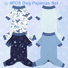 Bienbee dog pajamas with love-heart pattern ideal for cute photo sessions