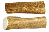 Big Dog Antler Chews: elk antlers two-pack, 6–10 inches, for long-lasting indoor chewing.