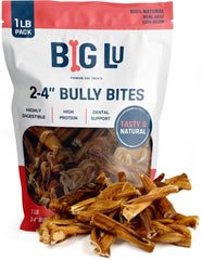 Big Lu bully braided bites 1lb variety — long-lasting chew for dogs